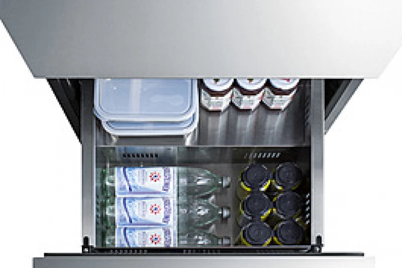 SUMMIT  24" Wide 2-Drawer All-Refrigerator, ADA Compliant - Stainless Steel (ADRD24)