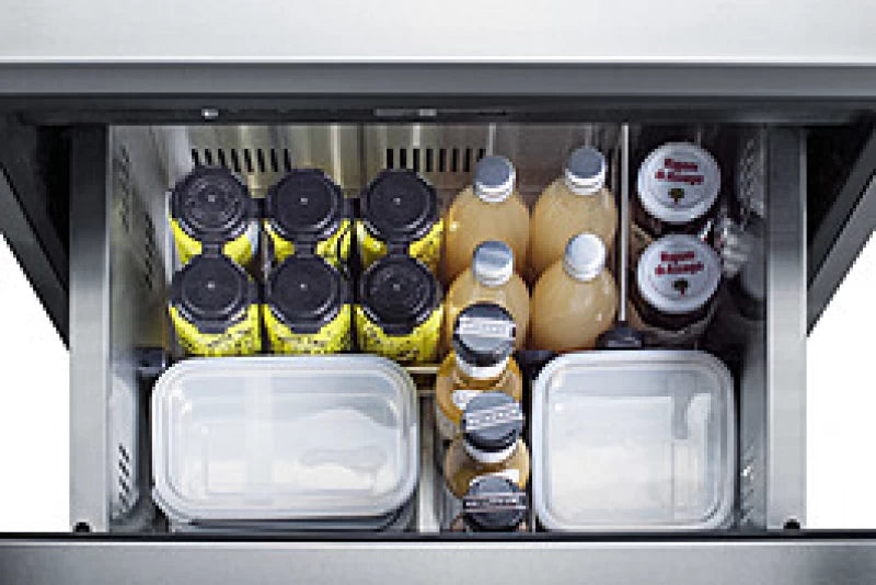 SUMMIT  24" Wide 2-Drawer All-Refrigerator, ADA Compliant - Stainless Steel (ADRD24)
