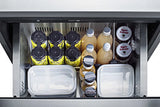 SUMMIT  24" Wide 2-Drawer All-Refrigerator, ADA Compliant - Stainless Steel (ADRD24)