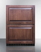 Summit  24" Wide 2-Drawer All-Refrigerator, ADA Compliant (Panels Not Included) - Black (ADRD241PNR)
