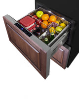 Summit  24" Wide 2-Drawer All-Refrigerator, ADA Compliant (Panels Not Included) - Black (ADRD241PNR)