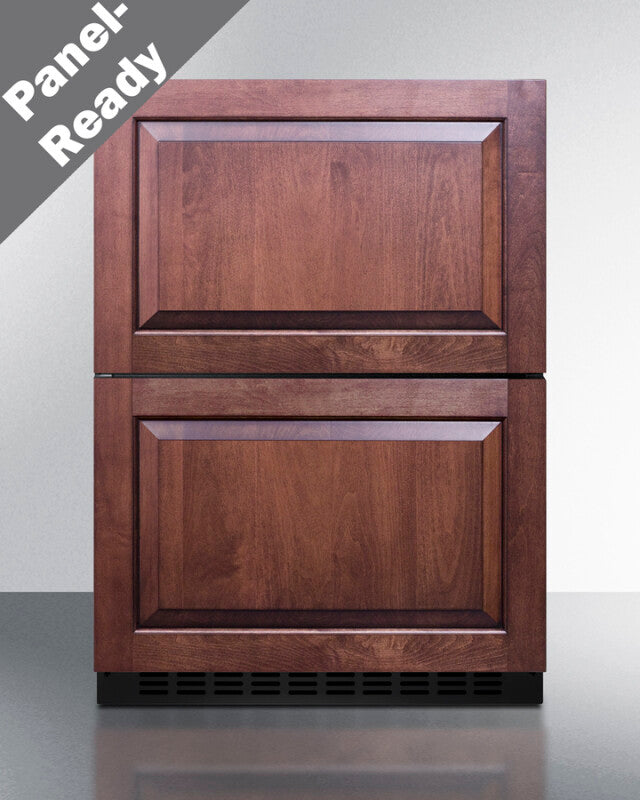 Summit 24" Wide 2-Drawer Refrigerator-Freezer, ADA Compliant - Panel Ready (ADRF244)