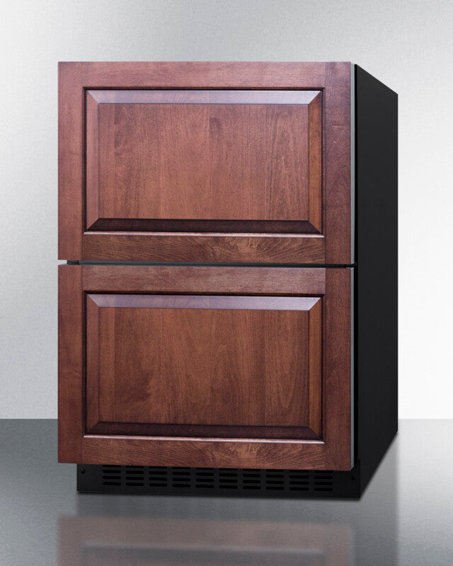 Summit 24" Wide 2-Drawer Refrigerator-Freezer, ADA Compliant - Panel Ready (ADRF244)