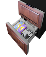 Summit 24" Wide 2-Drawer Refrigerator-Freezer, ADA Compliant - Panel Ready (ADRF244)