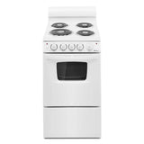 AMANA  20-inch Amana® Electric Range Oven With Versatile Cooktop - White (AEP222VAW)