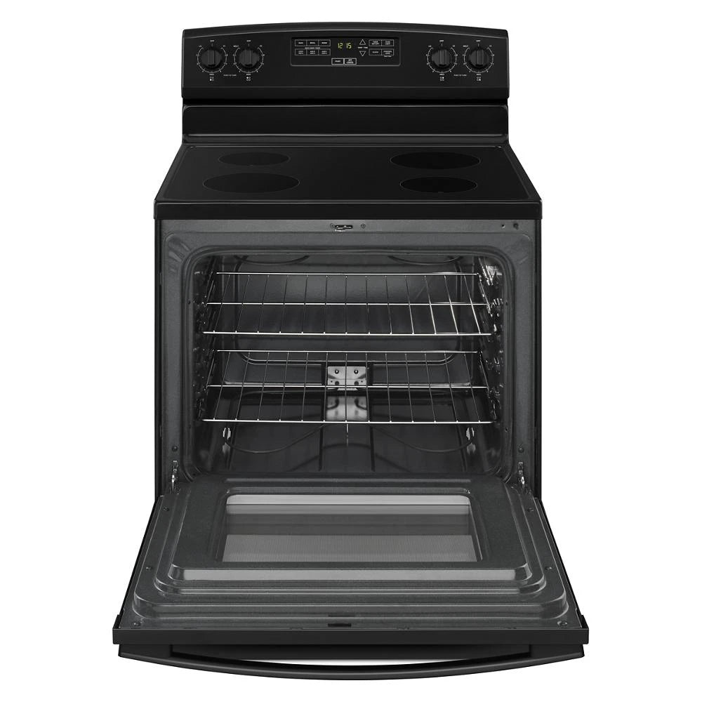 AMANA  30-inch Electric Range with Extra-Large Oven Window - Black (AER6303MFB)