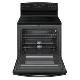 AMANA  30-inch Electric Range with Extra-Large Oven Window - Black (AER6303MFB)