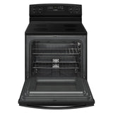 AMANA  30-inch Electric Range with Extra-Large Oven Window - Black (AER6303MFB)