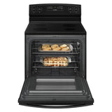 AMANA  30-inch Electric Range with Extra-Large Oven Window - Black (AER6303MFB)