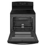 AMANA  30-inch Electric Range with Extra-Large Oven Window - Black (AER6603SFB)