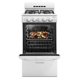 AMANA  20-inch Gas Range with Compact Oven Capacity - White (AGG222VDW)