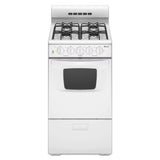 AMANA  20-inch Gas Range with Compact Oven Capacity - White (AGG222VDW)