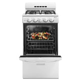 Amana  20-inch Gas Range with Compact Oven Capacity - White (AGG222VDW)