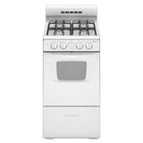 AMANA 20-inch Gas Range with Compact Oven Capacity -  (AGG222VDW)