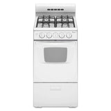 AMANA  20-inch Gas Range with Compact Oven Capacity - White (AGG222VDW)
