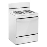 AMANA  30-inch Gas Range with Easy-Clean Glass Door - White (AGR4203MNW)
