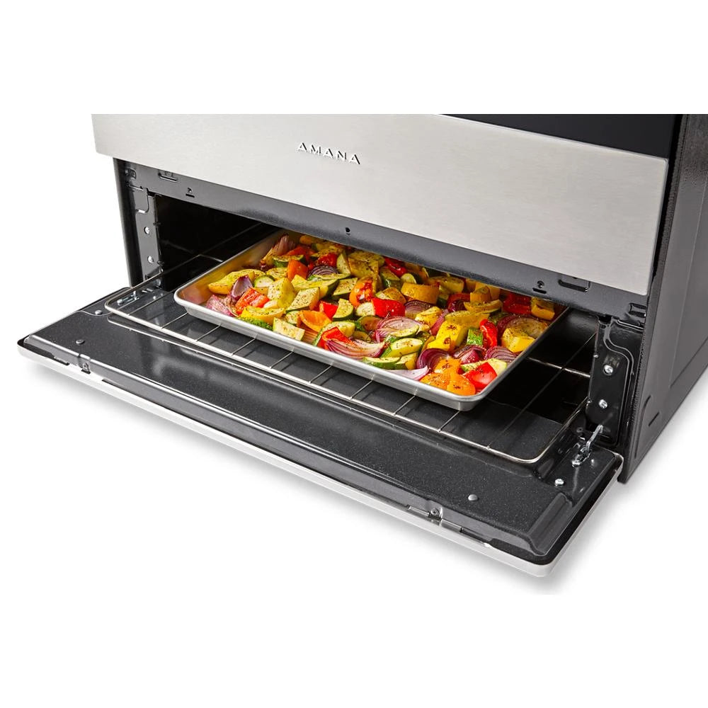 AMANA  30-inch Gas Range with Easy-Clean Glass Door - White (AGR4203MNW)