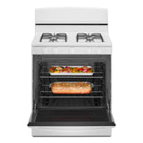 AMANA  30-inch Gas Range with Easy-Clean Glass Door - White (AGR4203MNW)
