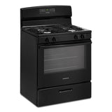 AMANA  30-inch Gas Range with Bake Assist Temps - Black (AGR6303MMB)