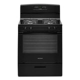AMANA  30-inch Gas Range with Bake Assist Temps - Black (AGR6303MMB)