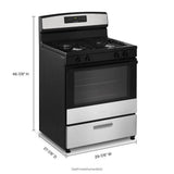 AMANA  30-inch Gas Range with Bake Assist Temps - Stainless Steel (AGR6303MMS)