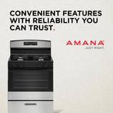 AMANA  30-inch Gas Range with Bake Assist Temps - Stainless Steel (AGR6303MMS)