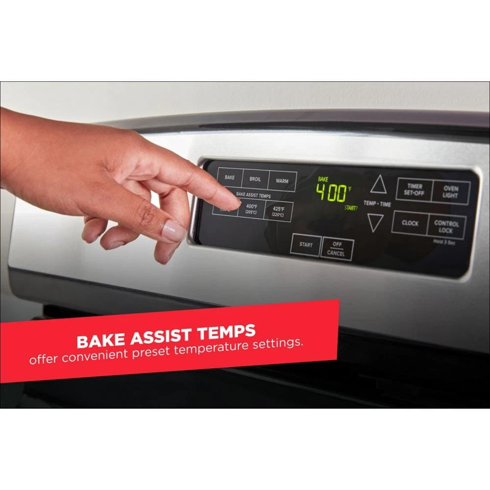 AMANA  30-inch Gas Range with Bake Assist Temps - Stainless Steel (AGR6303MMS)