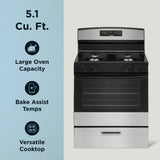 AMANA  30-inch Gas Range with Bake Assist Temps - Stainless Steel (AGR6303MMS)
