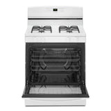 AMANA  30-inch Gas Range with Bake Assist Temps - White (AGR6303MMW)