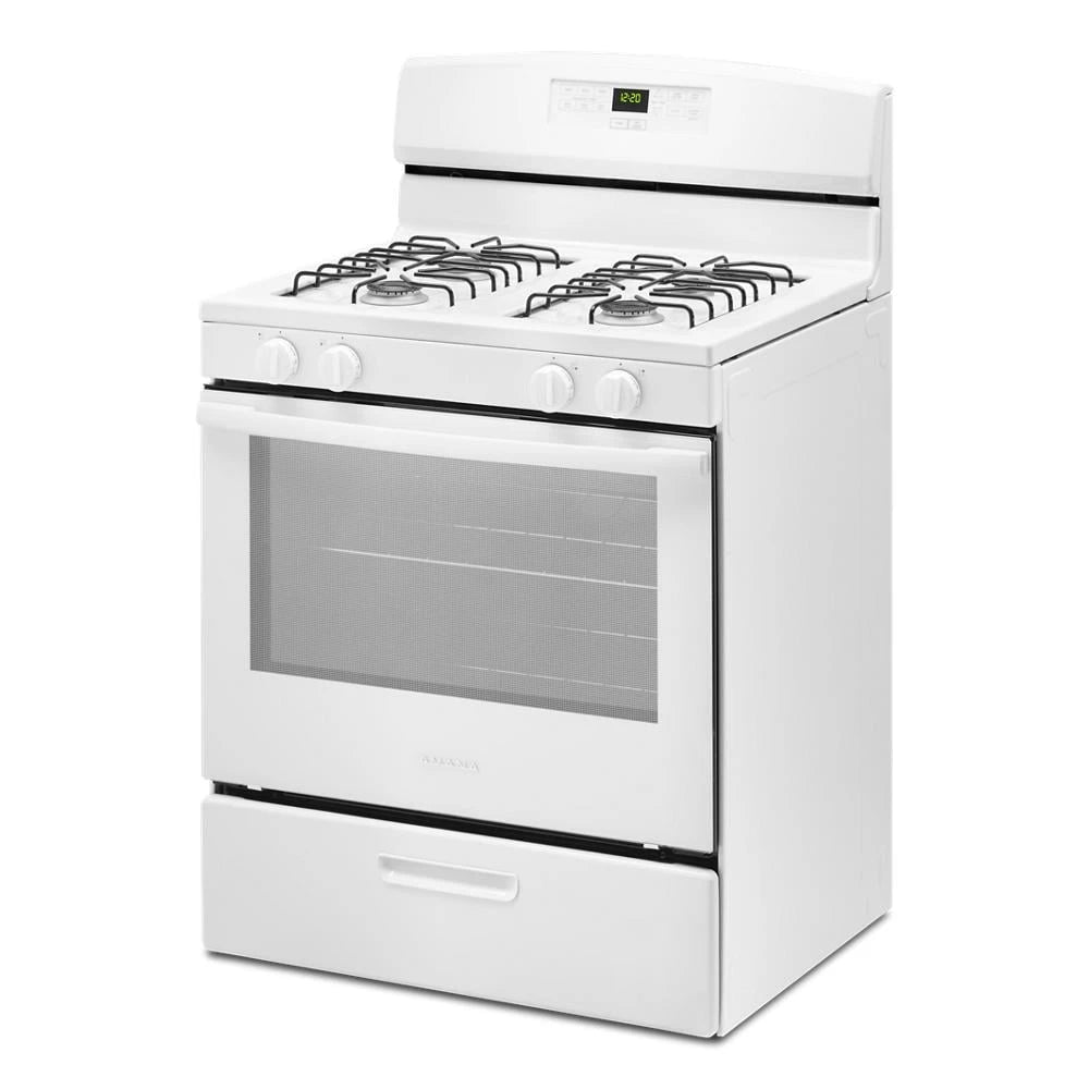 AMANA  30-inch Gas Range with Bake Assist Temps - White (AGR6303MMW)