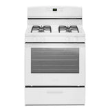 AMANA  30-inch Gas Range with Bake Assist Temps - White (AGR6303MMW)