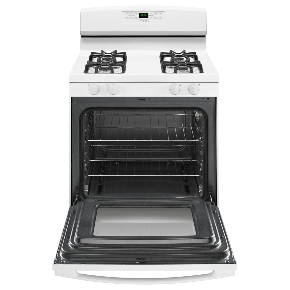 AMANA  30-inch Gas Range with Bake Assist Temps - White (AGR6303MMW)