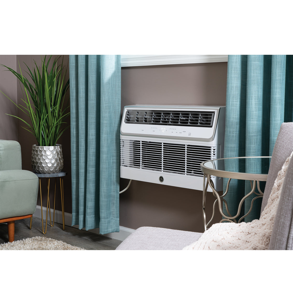 GE  115 Volt Built-In Cool-Only Room Air Conditioner - White (AJCQ08AWH)
