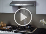 Zephyr  36" Cyclone Under-Cabinet - Black Stainless Steel (AK6536BS)