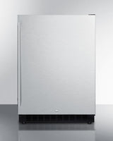 SUMMIT 24" Wide Built-In All-Refrigerator, ADA Compliant - Black (AL54)