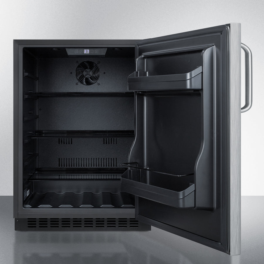 SUMMIT  24" Wide Built-In All-Refrigerator, ADA Compliant - Other (AL54CSSTB)