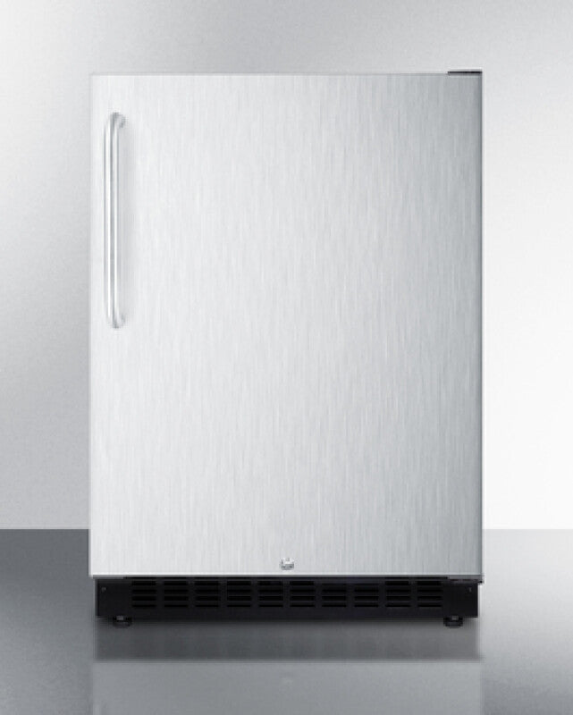 SUMMIT 24" Wide Built-In All-Refrigerator, ADA Compliant - Stainless Steel (AL54CSSTB)