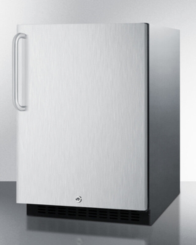 SUMMIT 24" Wide Built-In All-Refrigerator, ADA Compliant - Stainless Steel (AL54CSSTB)