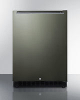SUMMIT  24" Wide Built-In All-Refrigerator, ADA Compliant - Black Stainless Steel (AL54KSHH)
