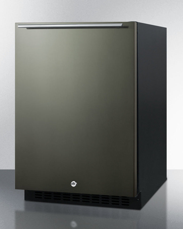 SUMMIT  24" Wide Built-In All-Refrigerator, ADA Compliant - Black Stainless Steel (AL54KSHH)