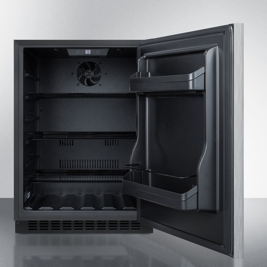 SUMMIT  24" Wide Built-In All-Refrigerator, ADA Compliant - Other (AL54SSHH)