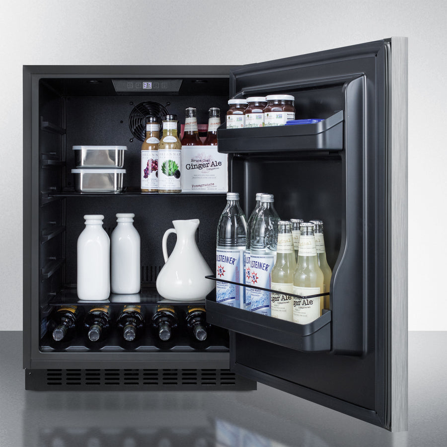SUMMIT  24" Wide Built-In All-Refrigerator, ADA Compliant - Other (AL54SSHH)
