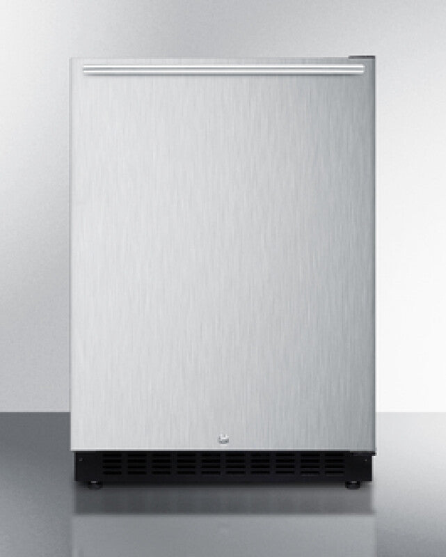 SUMMIT 24" Wide Built-In All-Refrigerator, ADA Compliant - Stainless Steel (AL54SSHH)
