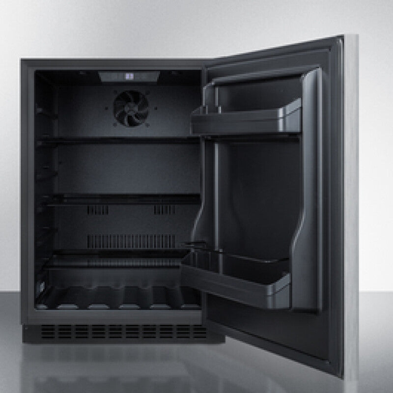 SUMMIT  24" Wide Built-In All-Refrigerator, ADA Compliant - Other (AL54SSHH)