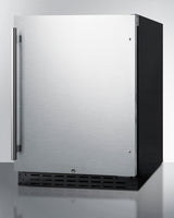 SUMMIT  24" Wide Built-In All-Refrigerator, ADA Compliant - Stainless Steel/Black (AL55)