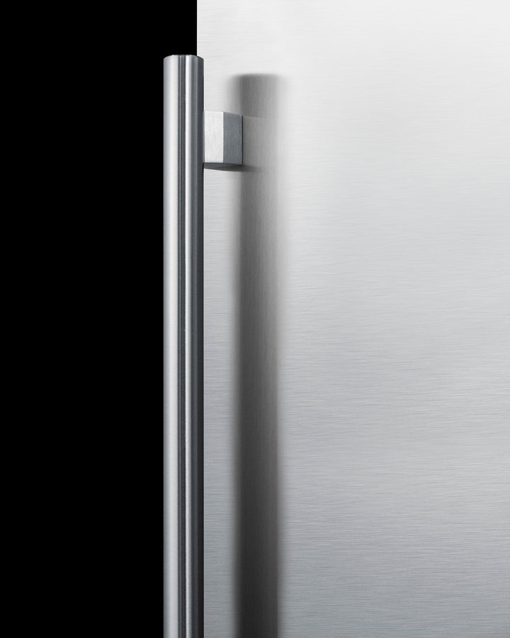 SUMMIT  24" Wide Built-In All-Refrigerator, ADA Compliant - Stainless Steel/Black (AL55)