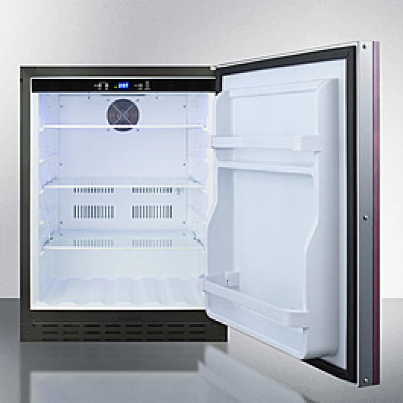 SUMMIT  24" Wide Built-In All-Refrigerator, ADA Compliant (Panel Not Included) - Panel-Ready (AL55IF)