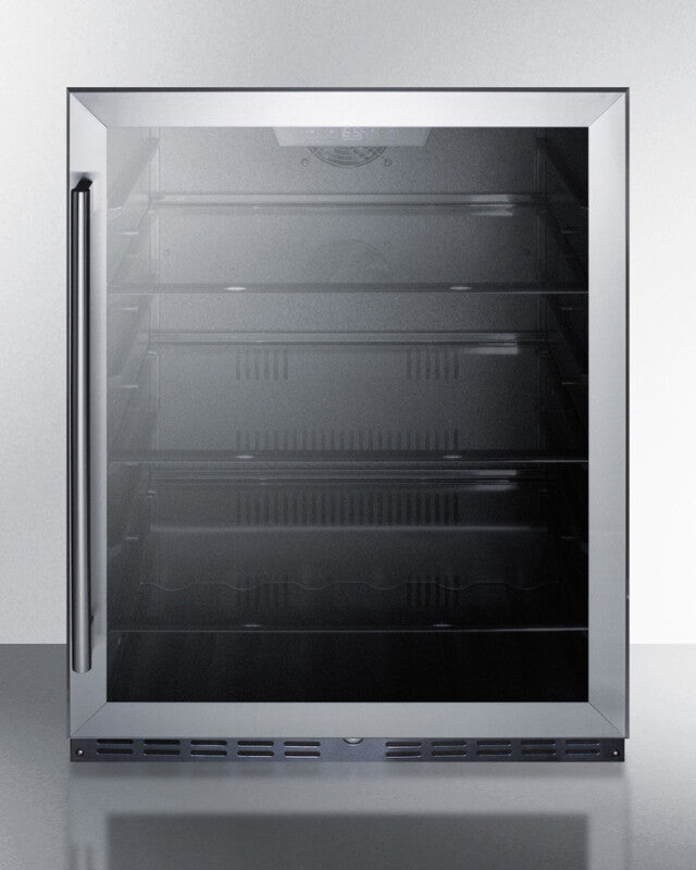 SUMMIT  24" Wide Built-In Commercial Beverage Center, ADA Compliant - Black (AL57G)