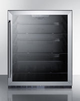 SUMMIT  24" Wide Built-In Beverage Center, ADA Compliant - Stainless Steel (AL57GCSS)