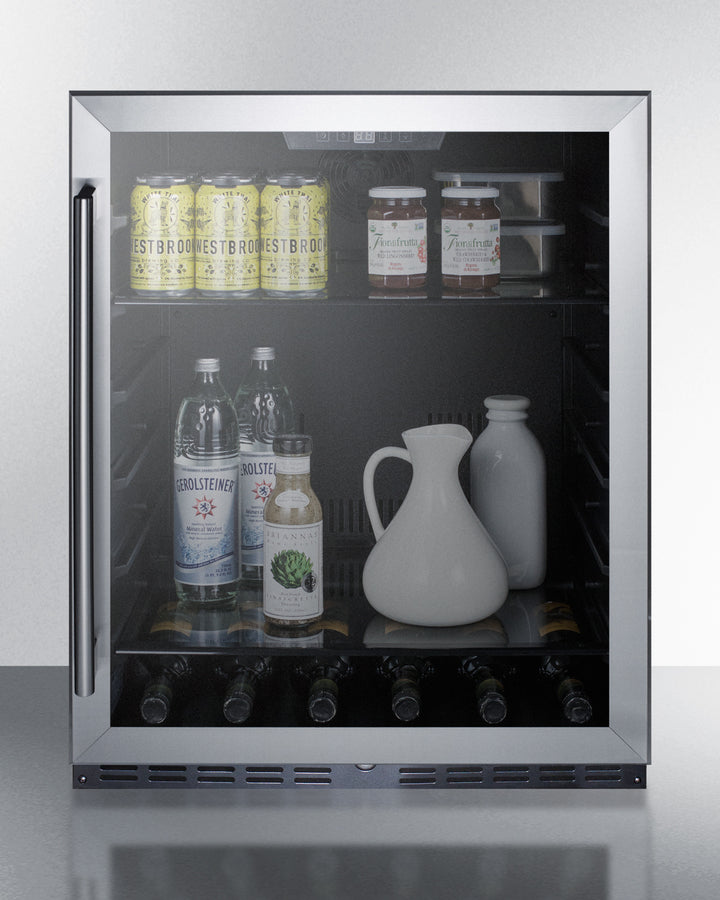SUMMIT  24" Wide Built-In Beverage Center, ADA Compliant - Stainless Steel (AL57GCSS)